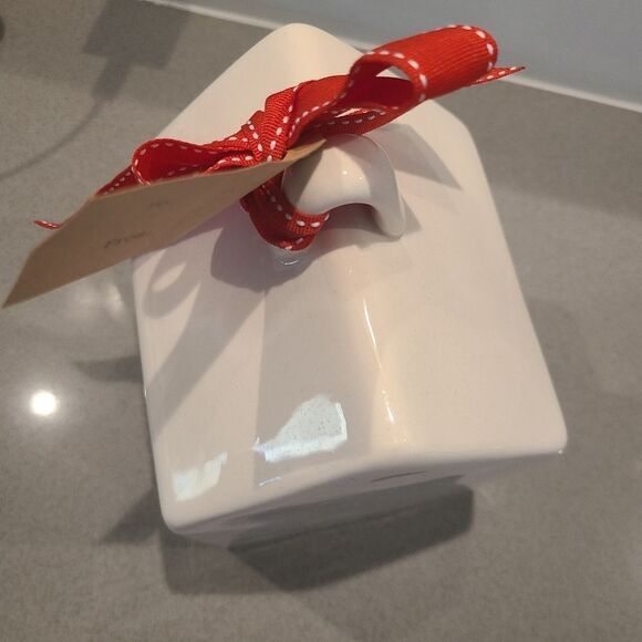 NWT Rae Dunn Blessed Birdhouse with Red Ribbon - Picture 4 of 5